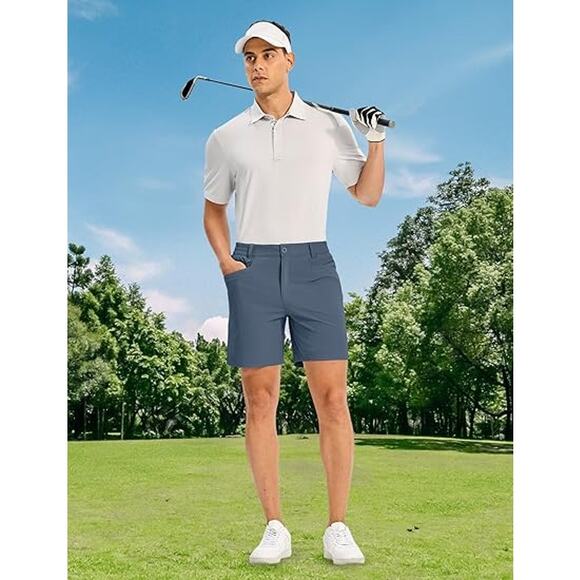Men's Golf Shorts 7" Stretch Dress Casual -NEW- Size 38 - Picture 2 of 8